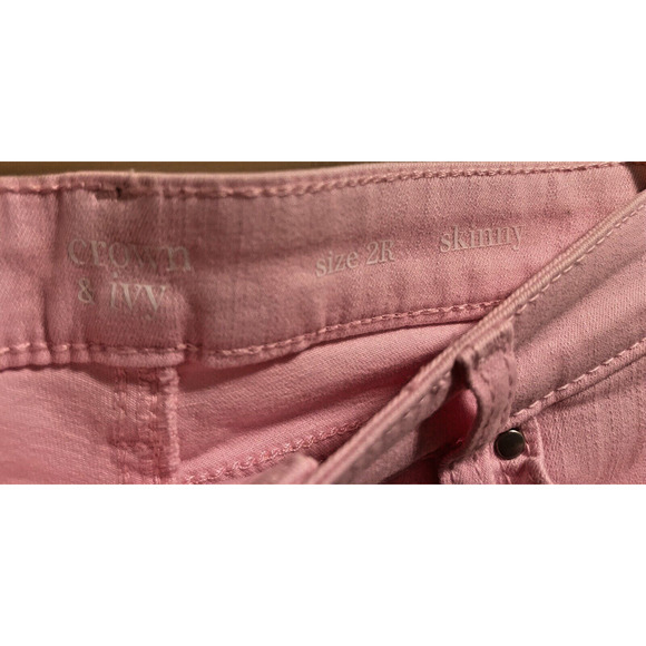 Crown & Ivy Women’s Skinny Crop Ombre Jeans Size 2R - Picture 3 of 4